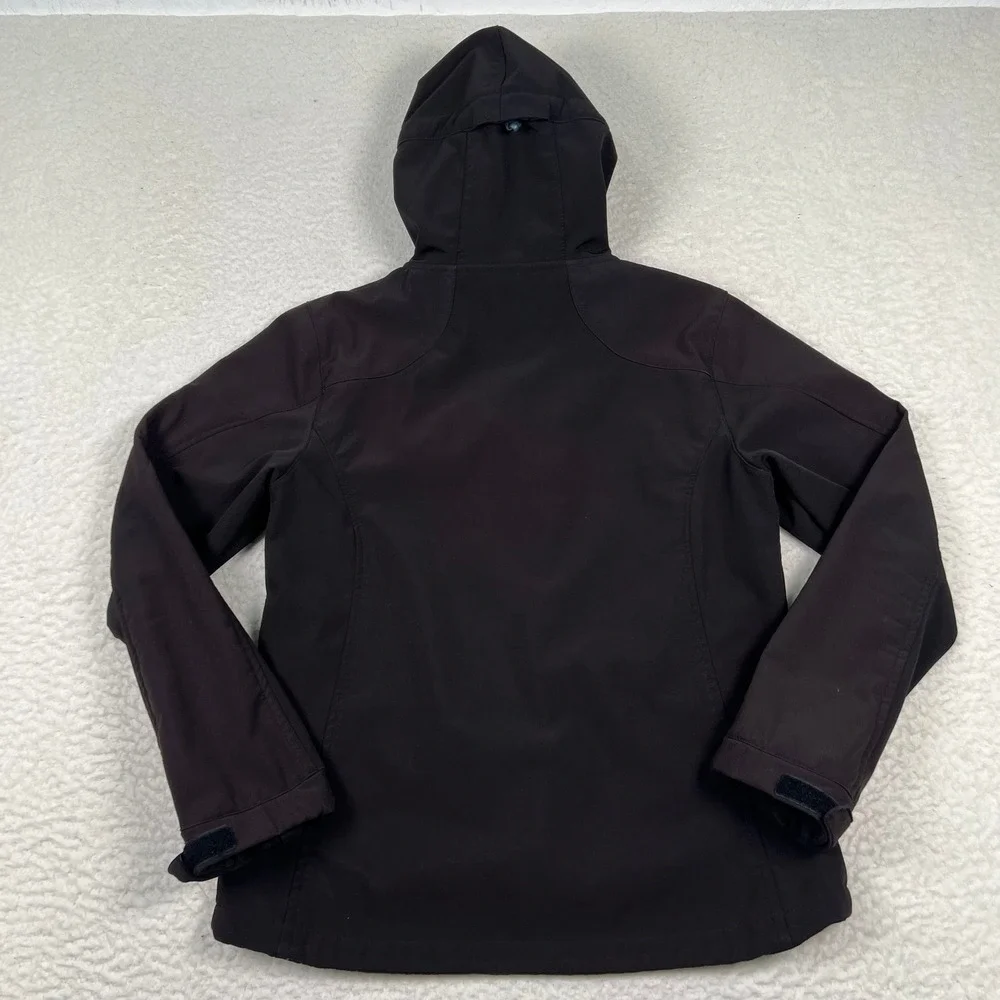 Black Diamond Softshell Jacket‎ Womens Small Black Hooded Fleece Lined Full Zip - Picture 8 of 15